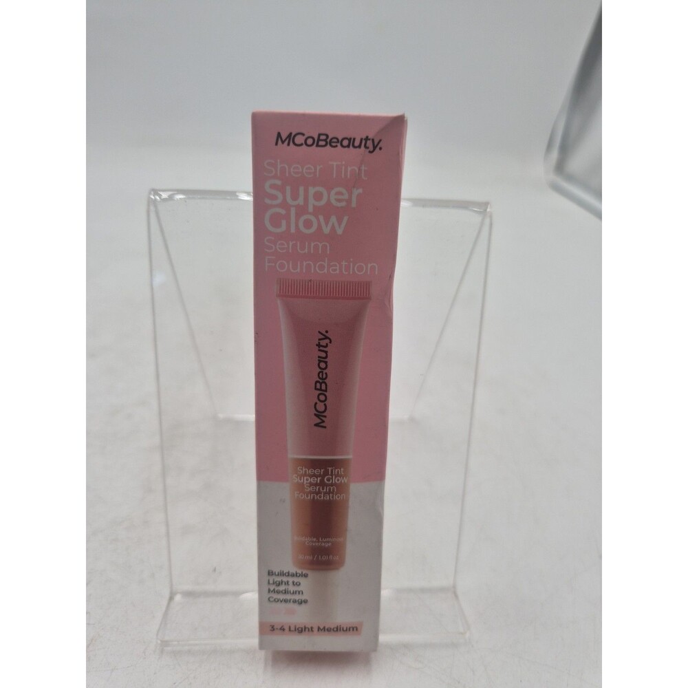 MCoBeauty Super Glow Sheer TINT Serum Foundation 3-4 LIGHT MEDIUM
